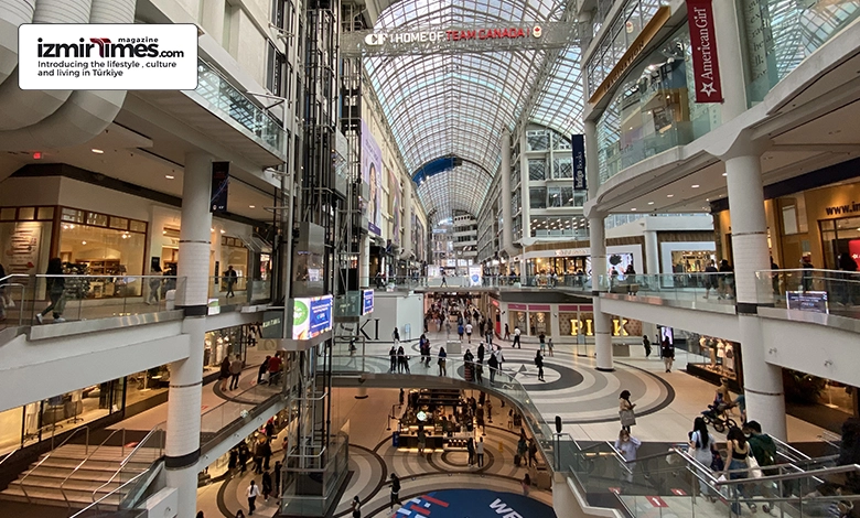 Modern and Huge shopping malls in Izmir, Turkey