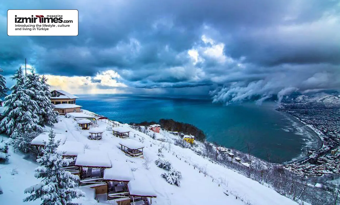 A picture of the winter season in Ordu
