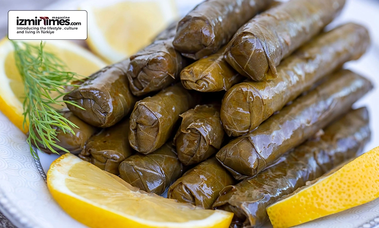 Zeytin Yağlı Yaprak Sarma - Stuffed Grape Leaves in Olive Oil: