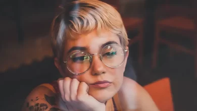 A girl thinking so much